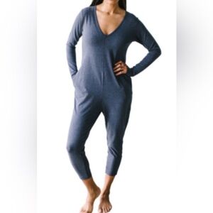 SMASH + TESS- Dusty Navy Romper